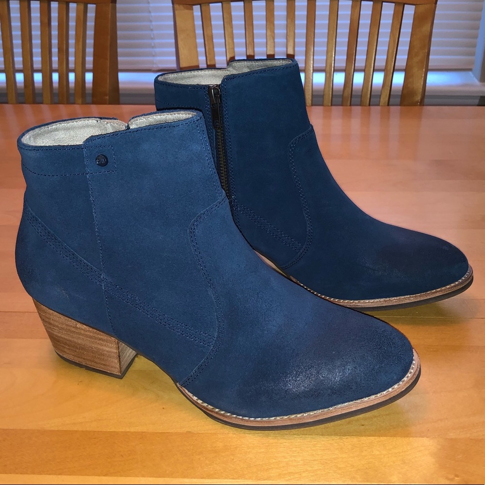 CAT Blue Ankle Booties
